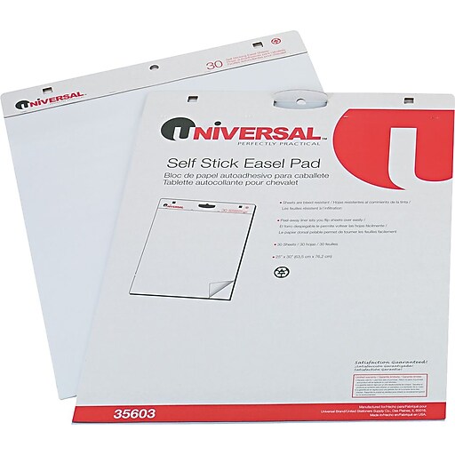 Shop Staples for Universal SelfStick Easel Pad, 25" x 30", Unruled