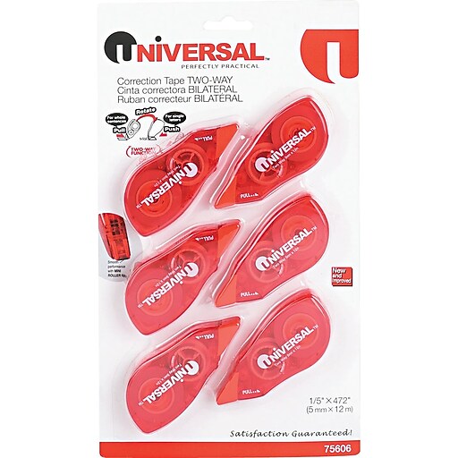 Shop Staples for Universal Correction Tape with TwoWay Dispenser, Non