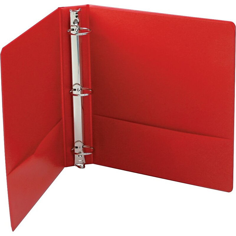 Wilson Jones 368 1 1/2" 3-Ring Non-View Binders, Red (WLJ36834NR) image 1