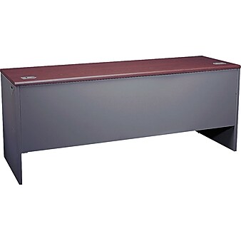 HON® 38000 Series Steel Kneespace Credenza with Locks, Charcoal, 72"W x 24"D x 29 1/2"H