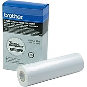 Brother® 6890 High Sensitivity ThermaPlus Fax Paper, White, 98'L x 8 1/2"W, 2/Pk
