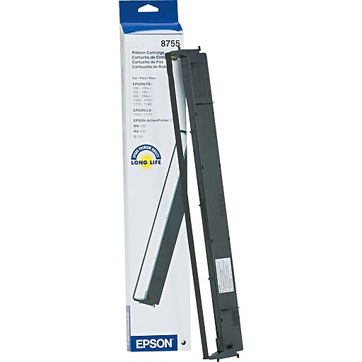 Epson Black DotMatrix Printer Ribbon (8755) at Staples
