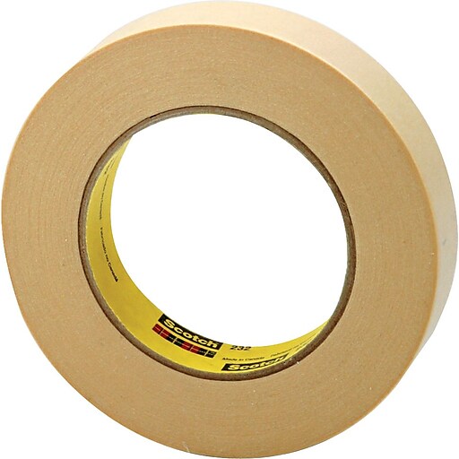 Scotch 2321 High Performance Masking Tape, 60 yd Length, 1 Width, Natural