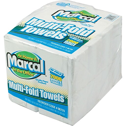 Shop Staples for White Embossed Paper Towels, Multifold, 93/8 x 91/2
