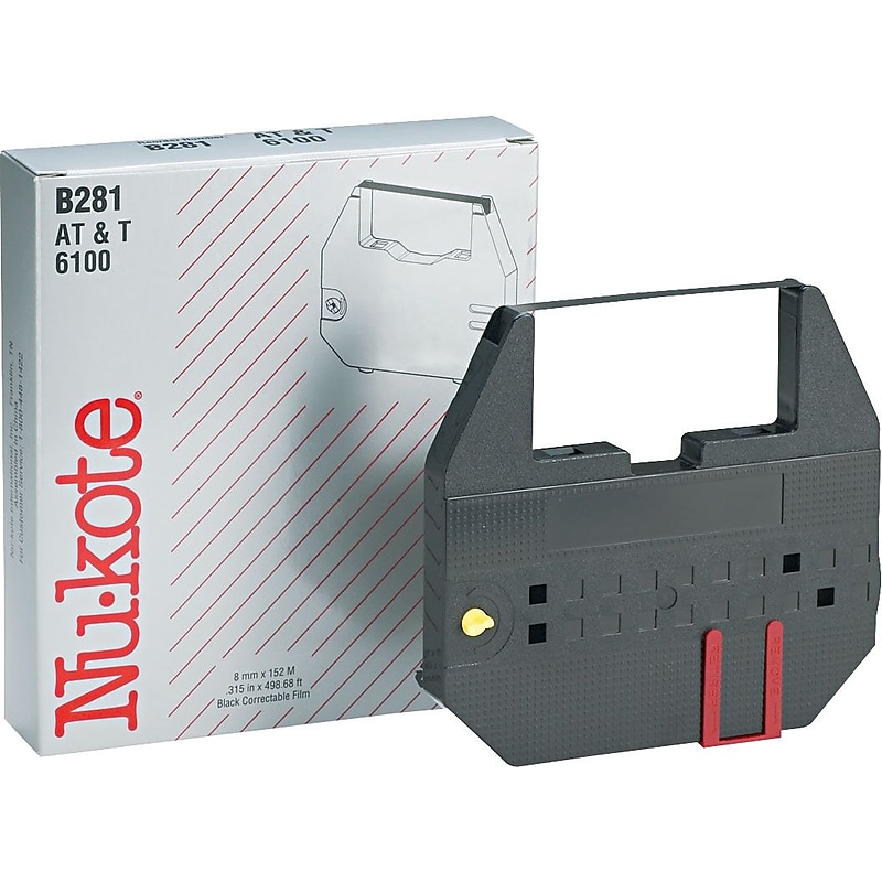 Nu-kote B281 Typewriter Ribbons, Black (B281) image 1