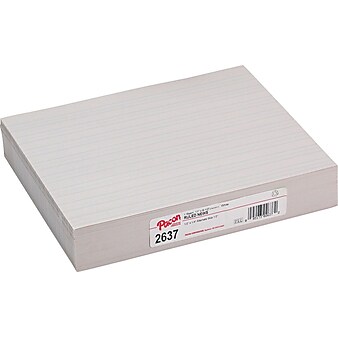 Pacon Newsprint Practice Paper W/Skip Space, 8-1/2" x 11", 1/2" Long Way Ruled, White, 500 Sheets/Pk