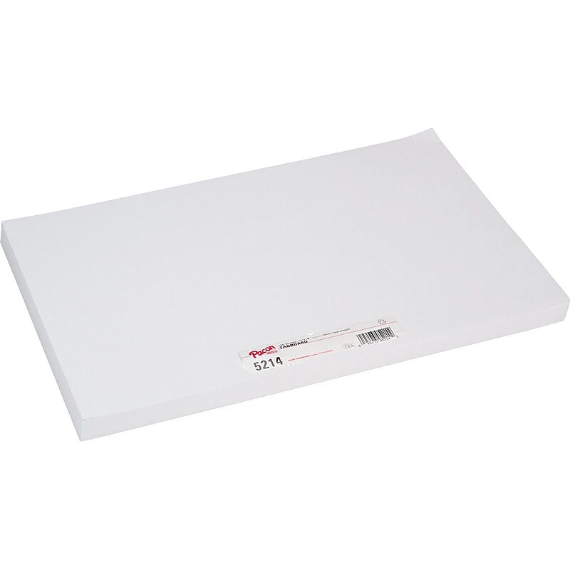 Pacon White Tagboard, Heavyweight, 12"W x 18"H, 100 Sheets/Pack (5214) image 1