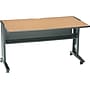 Safco 54" Workstation Desk, Mahogany/Medium Oak (1933)~#|#~s0180042_sc7