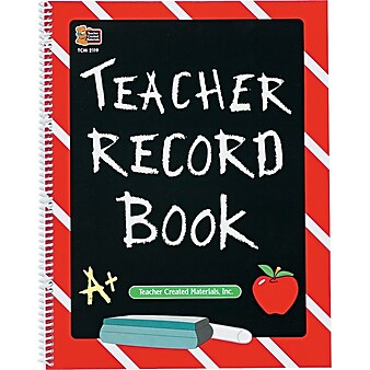 Teacher Record Book, Spiral-Bound, 8 1/2" x 11", 64 Pages
