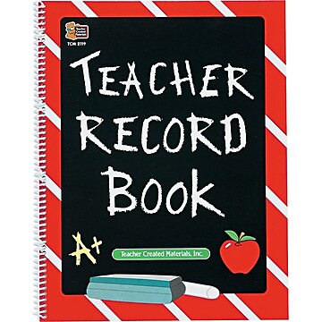 Teacher Record Book, Spiral-Bound, 8 1/2" x 11", 64 Pages