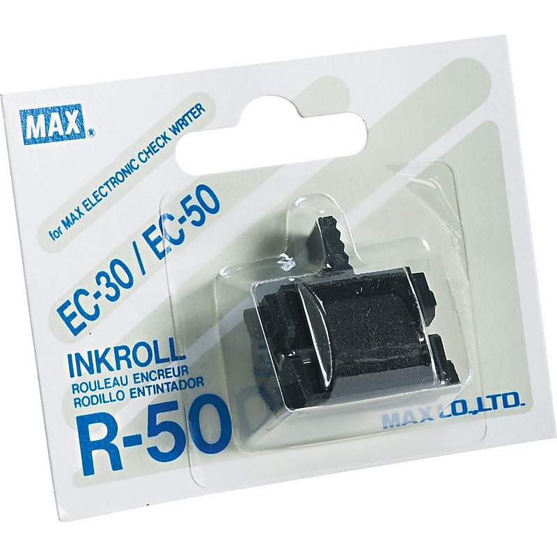 Max R50 Additional Black Replacement Ink Roller, For Max CheckWriter image 1