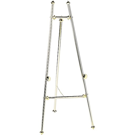 Shop Staples for Quartet, 69", Brass Display Easel (30E)