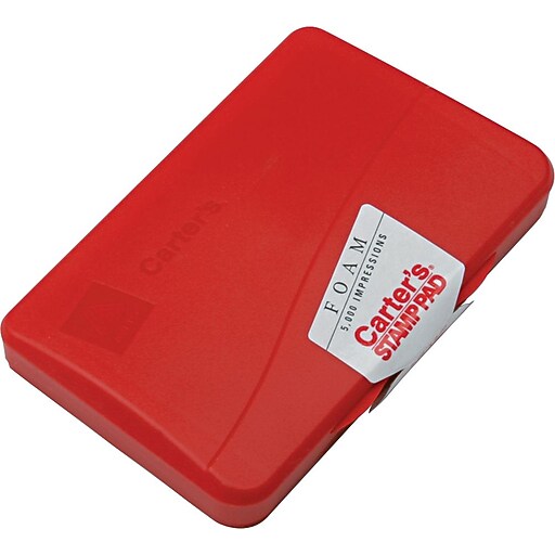 Shop Staples for Carter's® Foam Stamp Pads, 23/4 x 41/4", Red