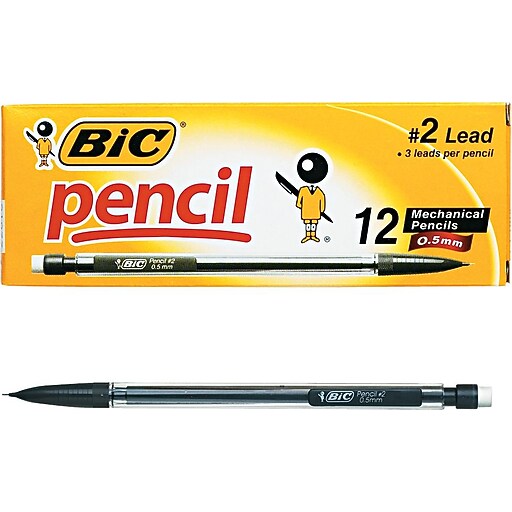 BIC® Mechanical Pencils .5mm, Dozen Staples