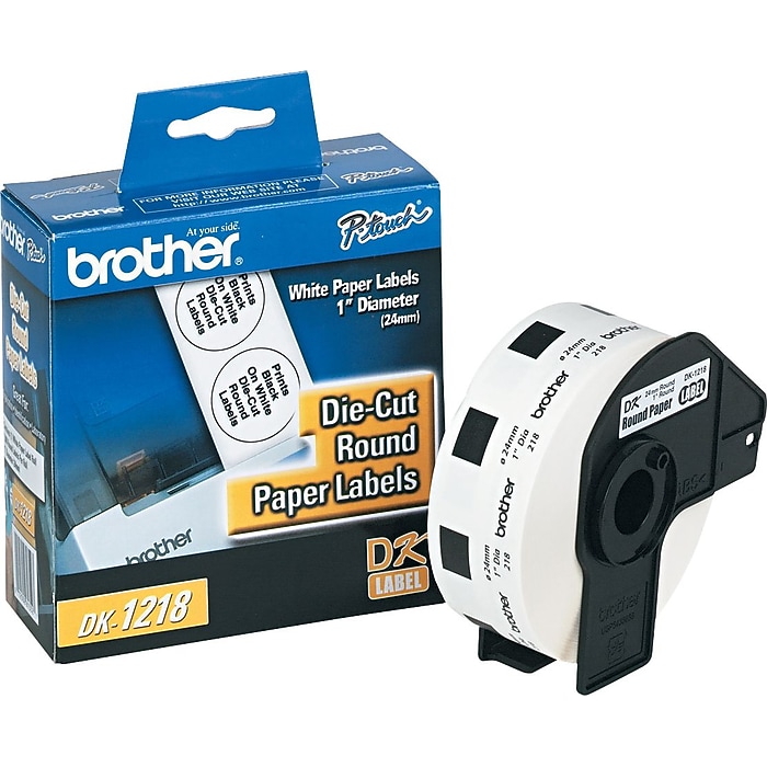 Brother DK-1218 Round Paper Labels, 94/100
