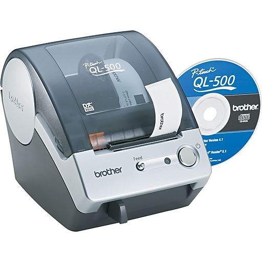 Brother QL-500 PC Label Printer 2.4"ide 3' Long | Staples