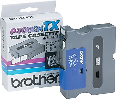 Brother TX TX-1411 Printer Label, 3/4″W, Black on Clear Sansujyuku sansujyuku.com