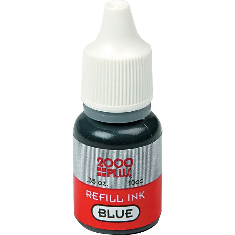 AccuStamp Gel Ink Refill, Blue,0.35 Oz. Bottle image 1