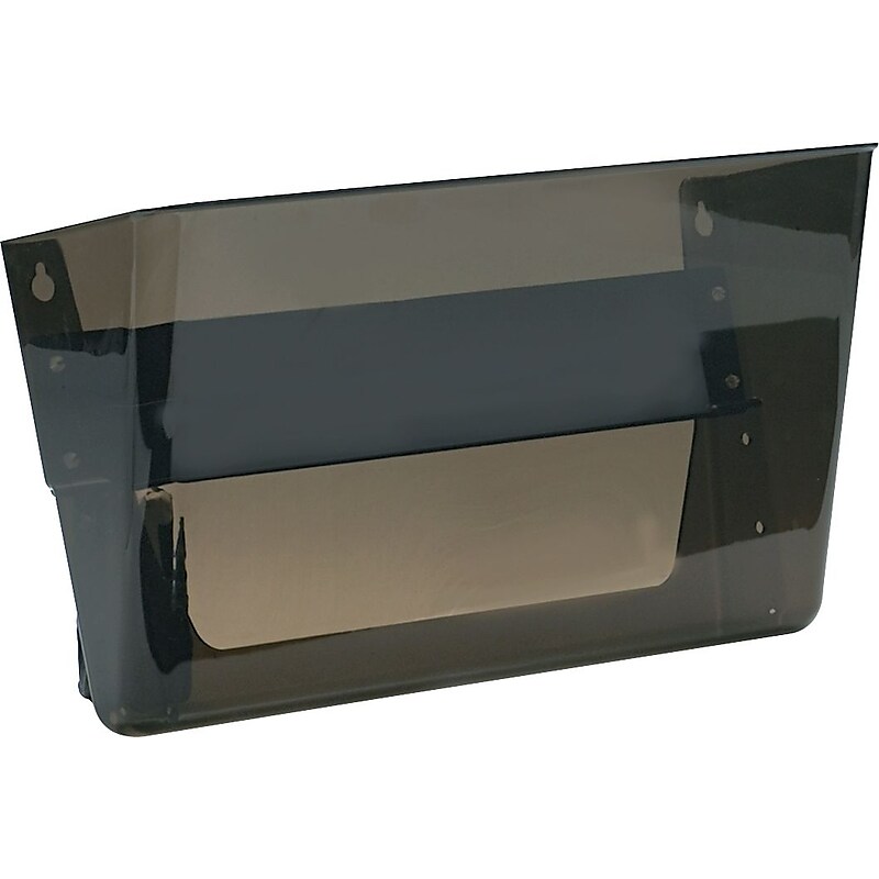 Magnetic Pocket, 1 Compartment, 13"W X 4"D X 7"H, Smoke image 1