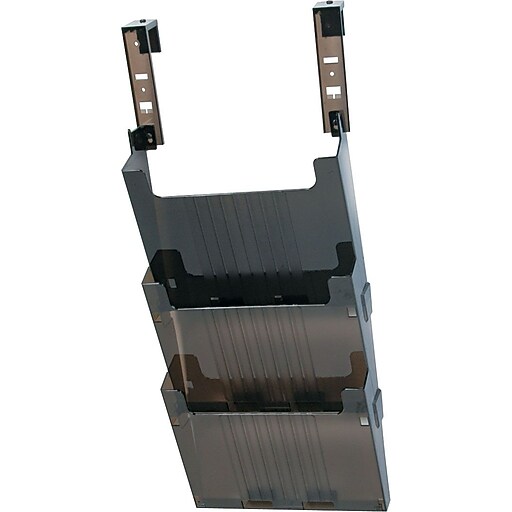 Staples® Partition Hanging Folder Pockets, Letter, Smoke, 3 Pockets, 25