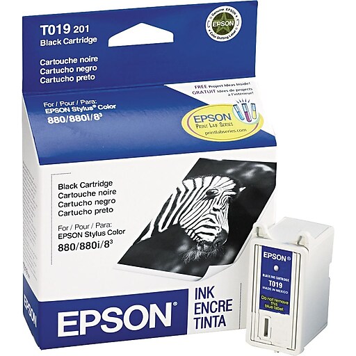 Epson T019 Black Standard Yield Ink Cartridge at Staples