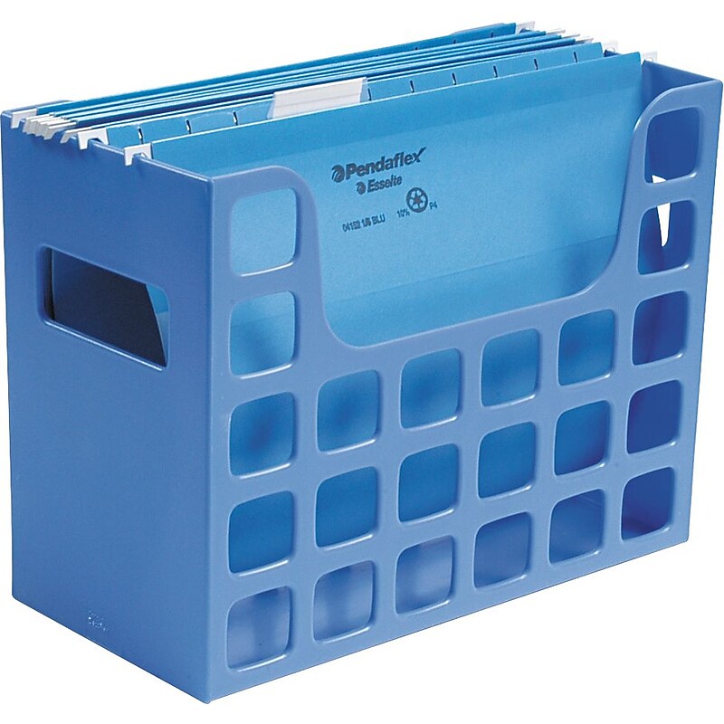 Esselte Decoflex Hanging File Folder, Blue, 9 1/2"H x 12 3/16"W x 6"D image 1