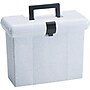 Esselte Portfile Plastic File Box w/ Hinged Lid, Letter Size, Granite (ESS41737)~#|#~s0184105_sc7