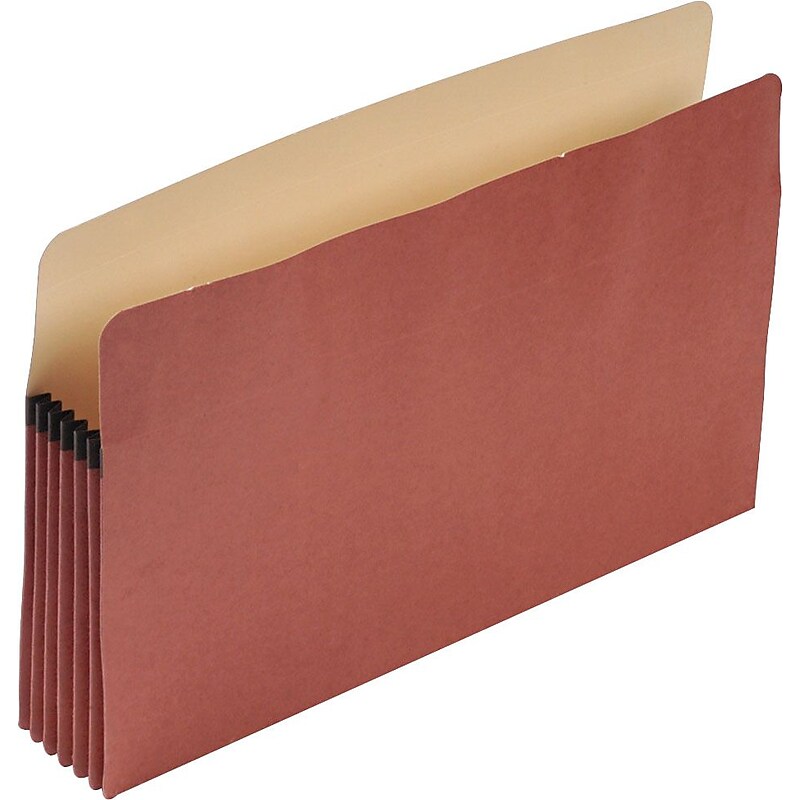 Pendaflex Earthwise File Pocket, 5.24" Expansion, Legal Size, Redrope, 10/Box (PFX E1536G) image 1