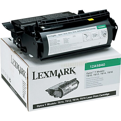 Lexmark 12A5840 Black Toner Cartridge Return Program at Staples