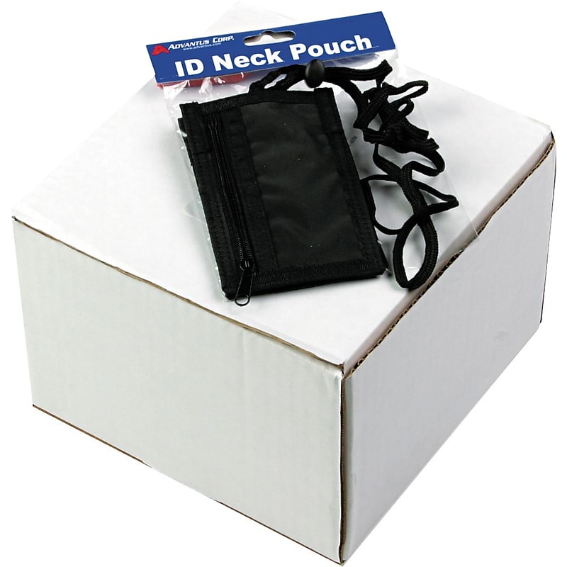 Advantus Badge ID Holder/Convention Pouch, Vertical, 2 1/2" x 3 3/4", 48" Cord, 12/Bx image 1