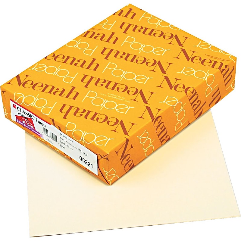 Neenah Classic® Linen Premium Writing Paper, Baronial Ivory image 1