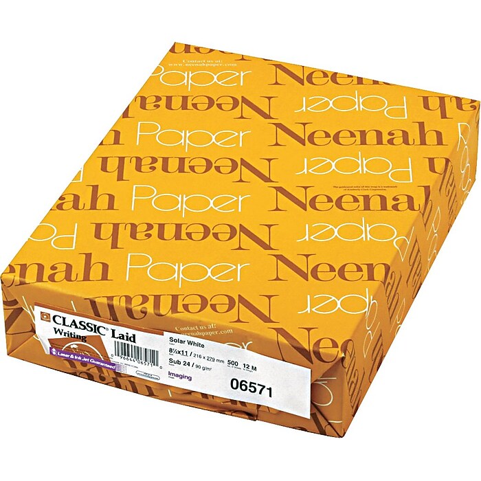 Neenah Paper Classic Laid Paper, 8.5