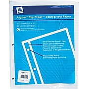 Rediform College Ruled Filler Paper, 8.5" x 11", White, 100 Sheets/Pack (20122/WBZ13R)