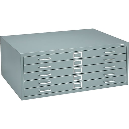 Shop Staples For Safco 5 Drawer Flat File Gray Specialty 40 5 W