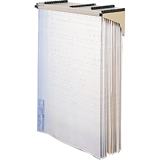 Safco® Drop/Lift Wall Rack, 1200Sheet Capacity, Tropic Sand Staples