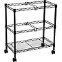 Safco 2-Shelf Metal Mobile File Cart with Swivel Wheels, Black (5278BL)~#|#~s0188274_sc7