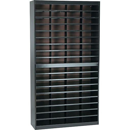 Safco EZ Stor® Literature Organizers, 9" x 71", Black (9241BLR) Staples