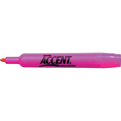 Sharpie® Accent® Highlighter, Chisel Tip, Fluorescent Pink, 12/pk