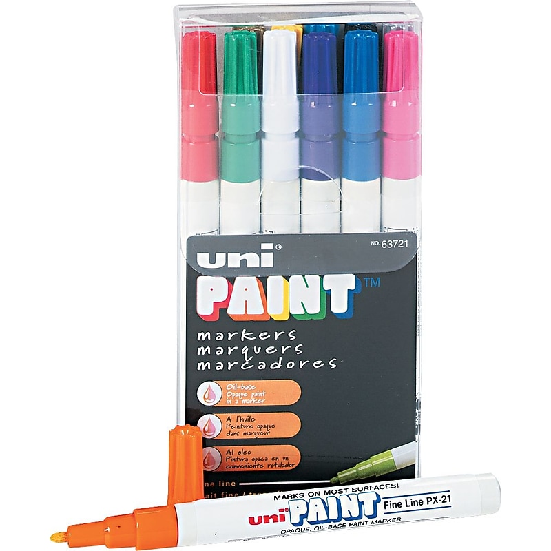 Sanford Oil Base Marker, Fine Point, Assorted Colors, 12/Pk image 1
