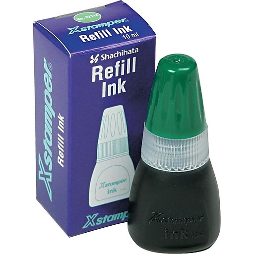 Shop Staples for Shachihata Inc Refill Ink , 10 ml , Green