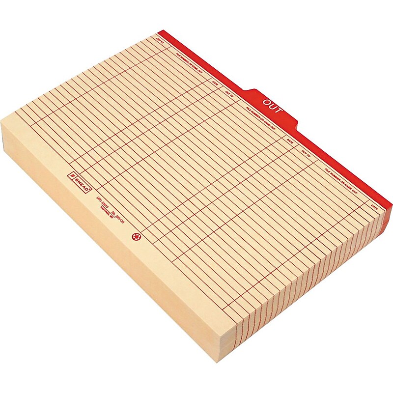 Top Tab Out Guides, 14-3/4"Wx10"H, Legal, Red Top image 1
