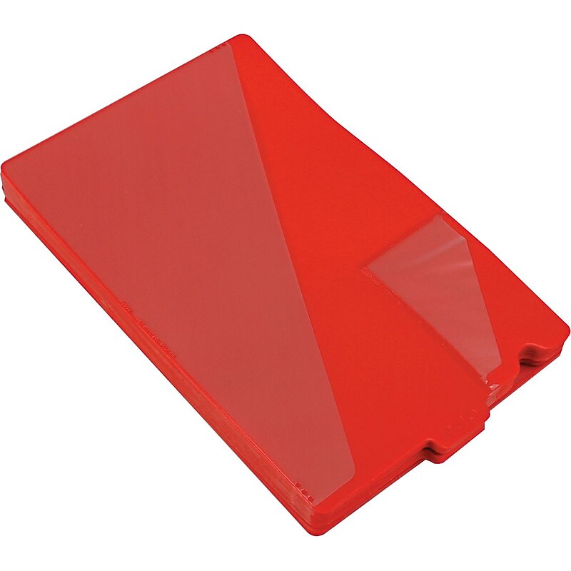 Smead Out Guide End Tab File Folder, Legal Size, Red, 50/Pack (61970) image 1