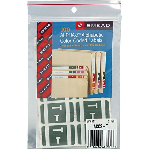 Smead AlphaZ ACCS Hand Written Identification & Color