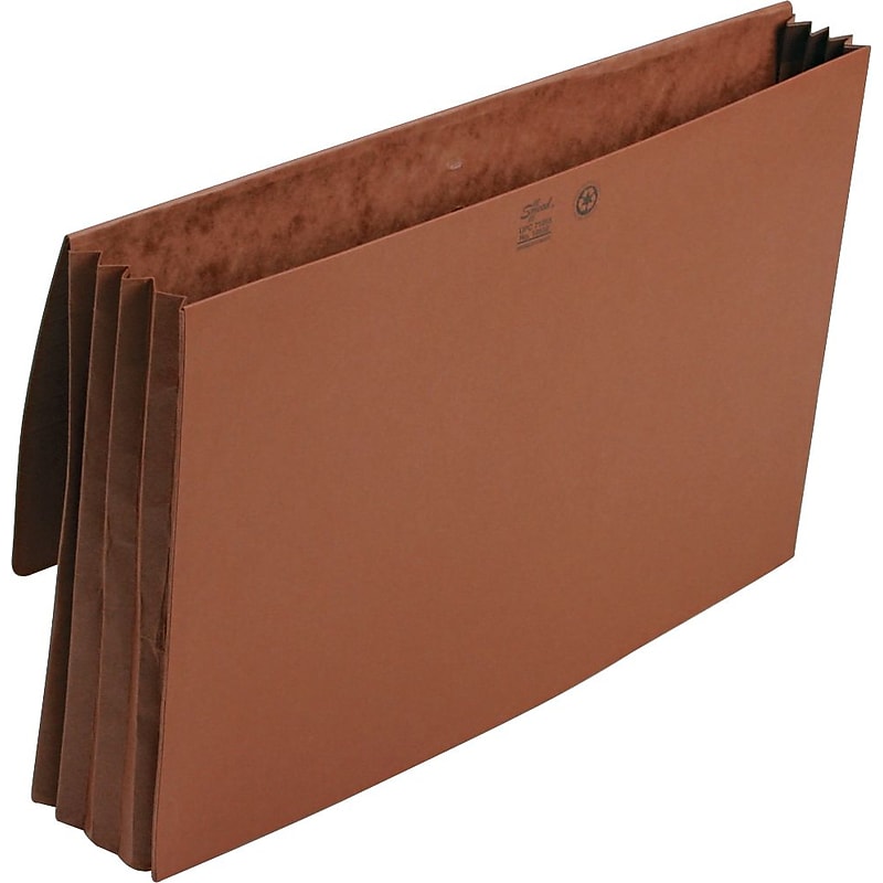 Smead Wallet, 3-1/2" Expansion, Flap with Cloth Tie Closure, Legal Size, Redrope, EA (71055) image 1