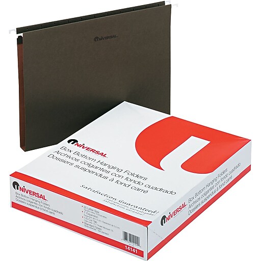 Universal® Hanging Box Bottom File Folders, 1" Expansion, Standard