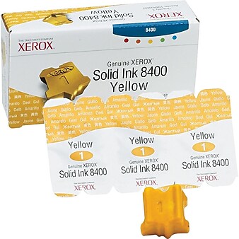 Xerox 108R00607 Yellow Standard Yield Solid Ink Cartridge, 3/Pack
