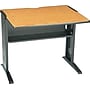 Safco 48" Workstation Desk, Medium Oak/Mahogany (1931)~#|#~s0191210_sc7