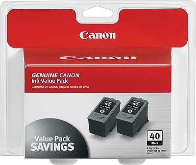 Canon 40 Black Standard Yield Ink Cartridge, 2/Pack (0615B013) Sansujyuku sansujyuku.com