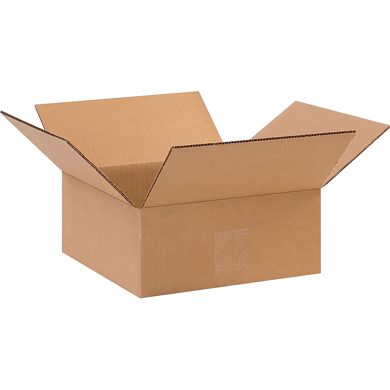 10" x 10" x 4" Shipping Boxes, 25/Pack (10104) image 1
