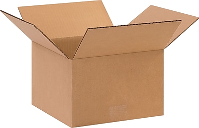 The Packaging Wholesalers 10 x 10 x 6 Inches Shipping Boxes, 25-Count (BS101006)